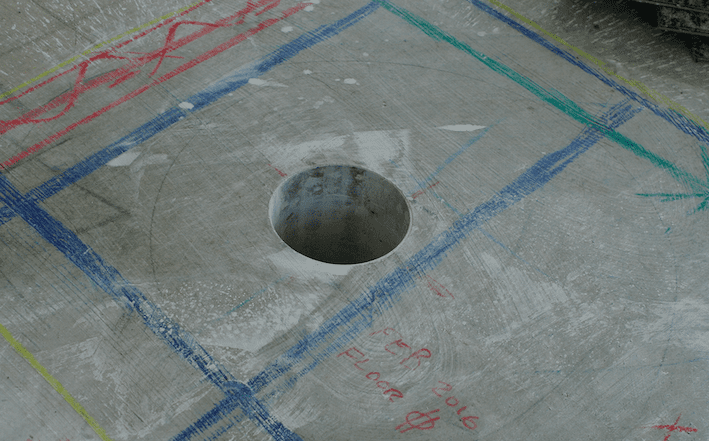 Concrete core drilling